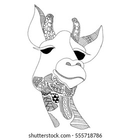 Doodle giraffe illustration