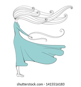 Featured image of post Dress Blowing In The Wind Drawing