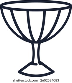 Doodle Glass For Beverage Vector Illustration