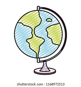 doodle global earth planet map desk