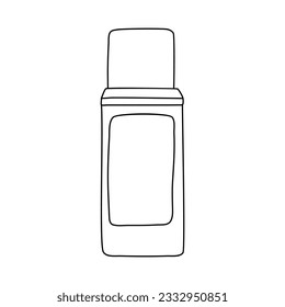 Doodle Glue icon. Vector sketch of bottle of glue. Stationery and school supplies concept