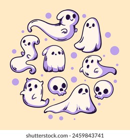 doodle gost which is funny and there are seven characters in it