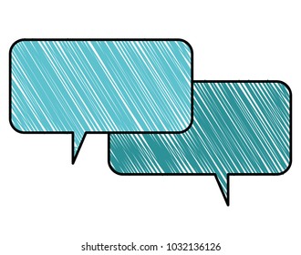 doodle graphic chat bubble text message