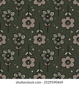 Un doodle es un elemento gráfico. Flores, hojas, patrones para crear bocetos.