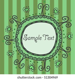 doodle greeting card template