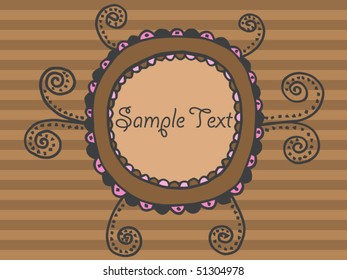 doodle greeting card template