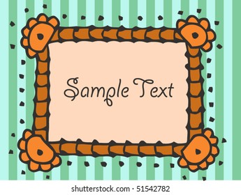 doodle greeting card template
