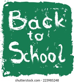 Doodle grunge Back To School blackboard