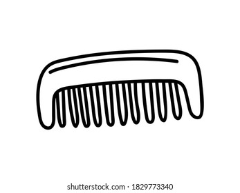 DOODLE HAIR COMBS ON A WHITE BACKGROUND IN VECTOR
