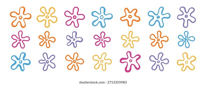 Doodle dibujado a mano bikini flores de fondo, decoración de verano, Elementos de cielo de fondo de bikini. Ilustración vectorial