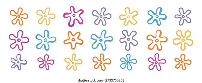 Doodle mão desenhada biquíni flores de fundo, decoração de verão, biquíni botton sky elements. Ilustração vetorial
