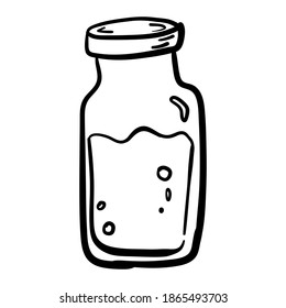 doodle hand drawn food and drink holiday simple outline style vector icon