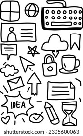 Doodle hand drawn good idea