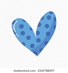 Doodle hand drawn heart drawing on white background
