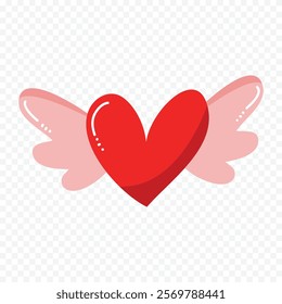 Doodle hand drawn heart drawing on white background