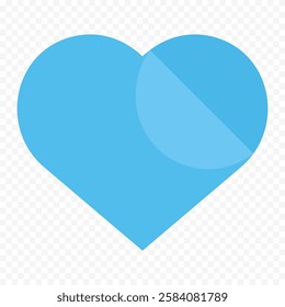 Doodle hand drawn heart drawing on white background