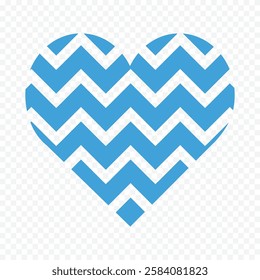 Doodle hand drawn heart drawing on white background