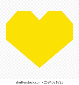 Doodle hand drawn heart drawing on white background