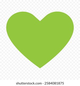 Doodle hand drawn heart drawing on white background