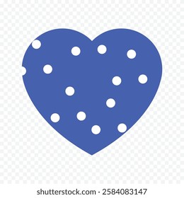 Doodle hand drawn heart drawing on white background