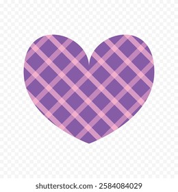 Doodle hand drawn heart drawing on white background