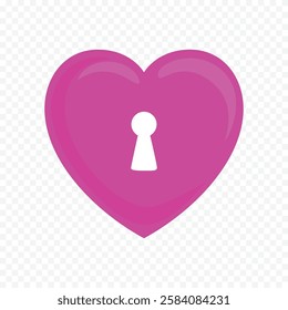 Doodle hand drawn heart drawing on white background
