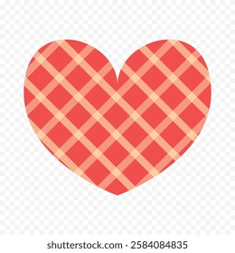 Doodle hand drawn heart drawing on white background