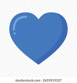 Doodle handgezeichnete Herzzeichnung auf weißem Hintergrund
