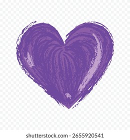 Doodle dibujado a mano dibujo de corazón sobre fondo blanco
