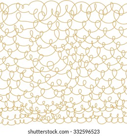 Doodle hand drawn knitting inspired design background. Vector abstract seamless pattern.