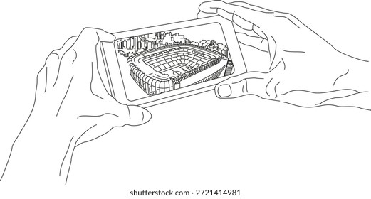 Doodle handgezeichnetes Labyrinth-Muster mit fetten schwarzen Tintenlinien