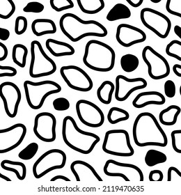 Doodle handgezeichnet nahtloses Muster. Skizze Skizze, strukturierter Hintergrund. Organische Formen, Vektorgrafik