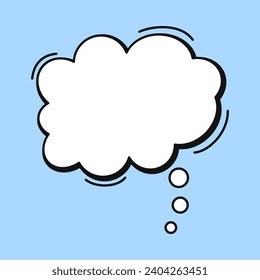 doodle hand drawn Speech bubble  isolated