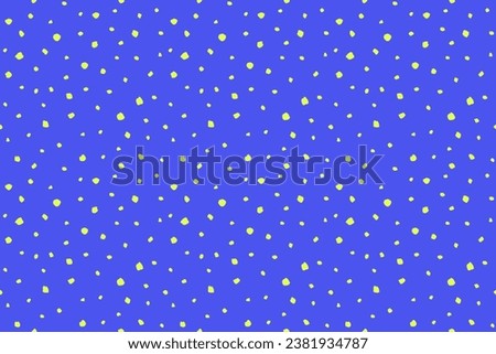 Doodle hand drawn spots seamless text background. Specks, blobs, uneven dots, splashes endless pattern. Free hand drawn speckles, flecks of different size texture. Abstract blue, green backdrop.
