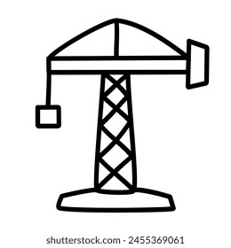 Doodle Hand drawn vector icon set of construction tool