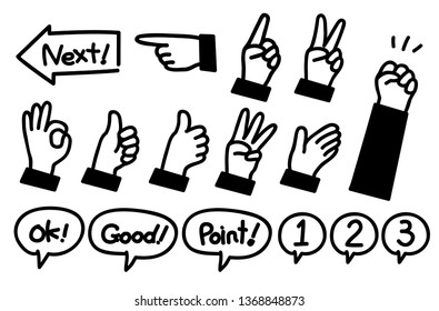 doodle hand signs