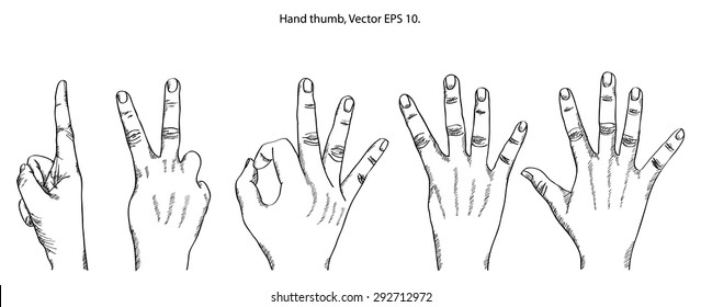 Doodle Hand sketched up, Vector Illustration EPS 10.