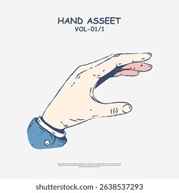 Doodle hand vector illustration in EPS10 format. Hand-drawn style with playful, sketchy lines. Perfect image asset for Shutterstock users needing casual, creative elements for posters, stickers.