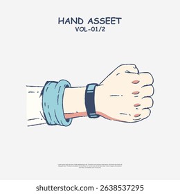 Doodle hand vector illustration in EPS10 format. Hand-drawn style with playful, sketchy lines. Perfect image asset for Shutterstock users needing casual, creative elements for posters, stickers.