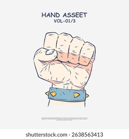 Doodle hand vector illustration in EPS10 format. Hand-drawn style with playful, sketchy lines. Perfect image asset for Shutterstock users needing casual, creative elements for posters, stickers.