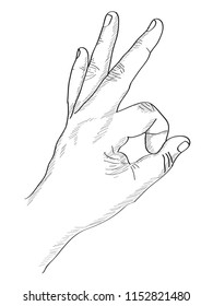 Doodle Hand Vector Line Sketched UP, Vector Illustration EPS 10.