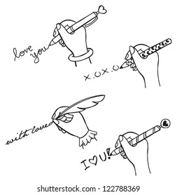 doodle hand writing