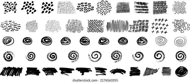 Doodle handdrawn element. Scribble Marker vector brush. Freehand paint smear. Doodle handdrawn element.