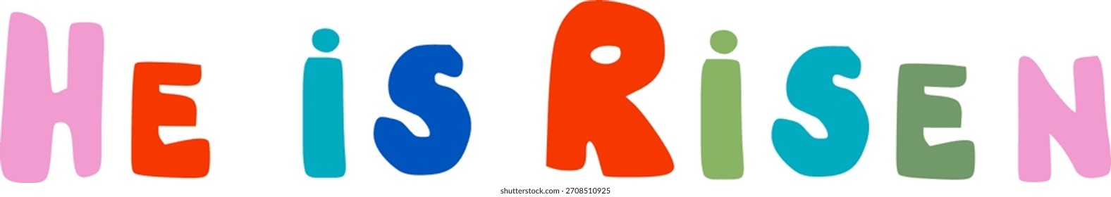 Doodle Dibujado A Mano Es Risen Letras De Frase