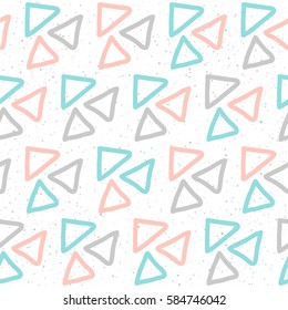 Doodle handmade seamless pattern background. Abstract hand drawn pattern for design t-shirt, card, invitation, poster, album, scrapbook, holiday wrapping paper, textile fabric, garment  etc. 