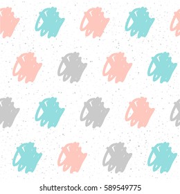 Doodle handmade seamless pattern background. Abstract hand drawn pattern for design t-shirt, card, invitation, poster, album, scrapbook, holiday wrapping paper, textile fabric, garment  etc. 