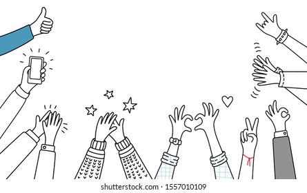 Doodle Hands Social Successful Set