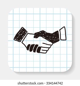 doodle handshake