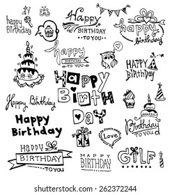 Doodle Happy Birthday