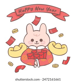 Doodle happy chinese new year